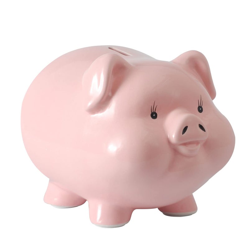 PIG WORLD Ceramics Piggy Bank for Adults,Boys Piggy Bank Girls,Money Safe for Cash Saving,alcancias De Dinero para Adultos NiÃ±os,Saving Money Bank,Coin Bank,Modern Home Decor Living Roomk - Image 1